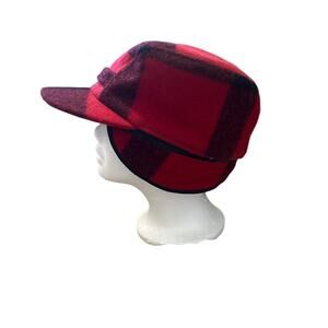 FILSON RED BLACK WOOL BUFFALO PLAID Mackinaw Size XL